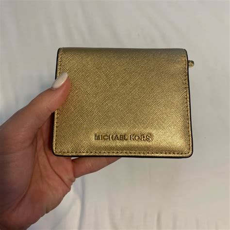 michael kors gold wallet poshmark|mk outlet wallet.